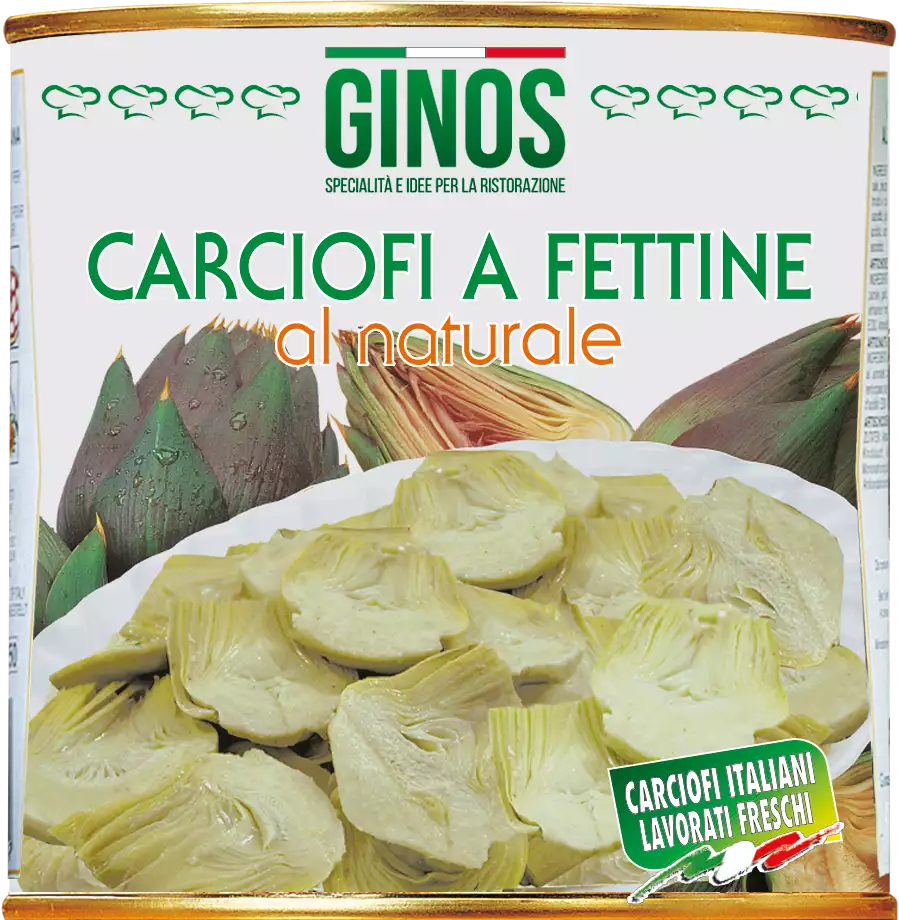 Carciofi a fette al naturale