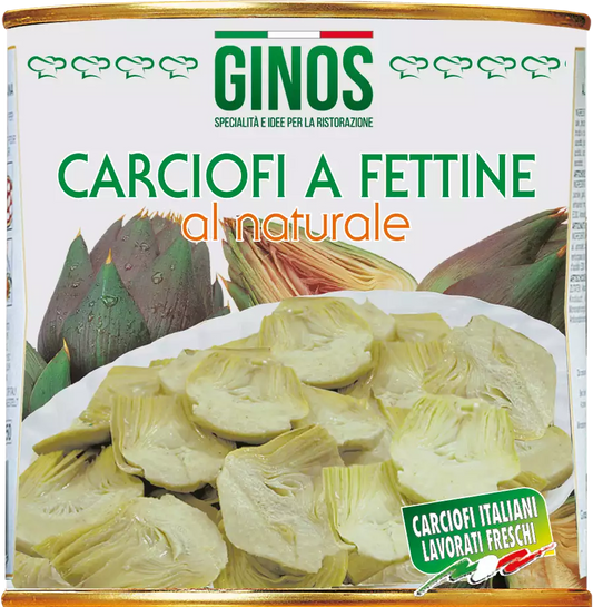 Carciofi a fette al naturale